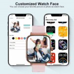 Smartwatch for Women – 1.69" Fitness Tracker, Call & Message Alerts, IP67 Waterproof (Gold/Pink) - Image 7