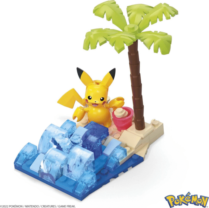 Pokemon Building Toy Kit Pikachu'S Beach Splash (79 Pieces) for Kids - Image 3