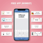 Mini Bluetooth Wireless Label Printer with Tape, Pink - Image 3