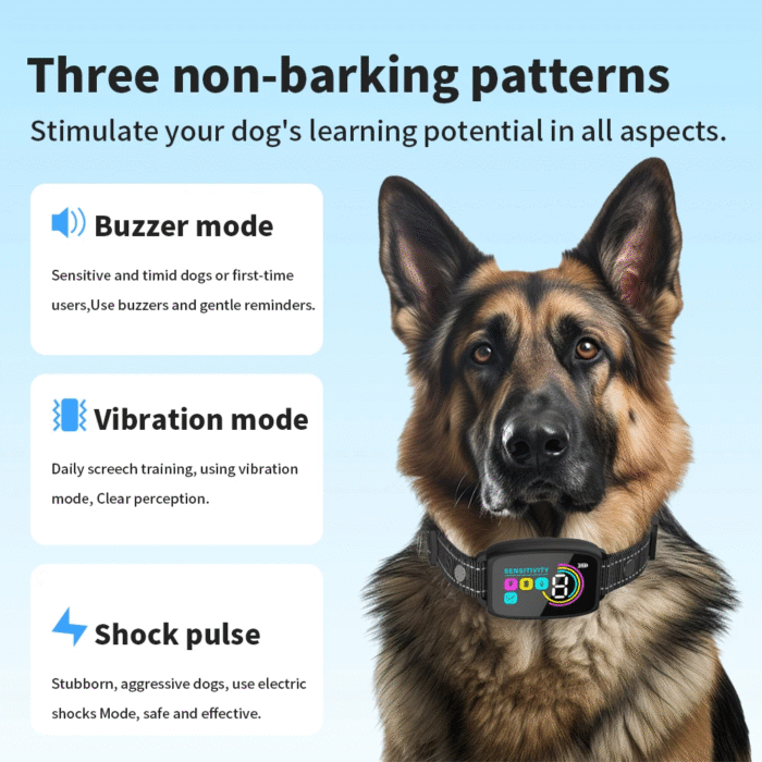 Smart Anti-Bark Dog Collar – Rechargeable, Waterproof, Digital Display - Image 4