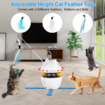 Automatic 3 in 1 Interactive Cat Toy with Laser and Feather for Indoor - Image 2