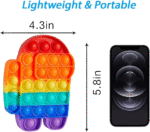 6-Pack Push Pop Fidget Toys – Anti-Anxiety Bubble Pop Stress Relievers, Silicone - Image 14