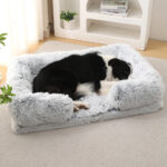 Plush round Pet Bed Dog Bed Winter - Image 3