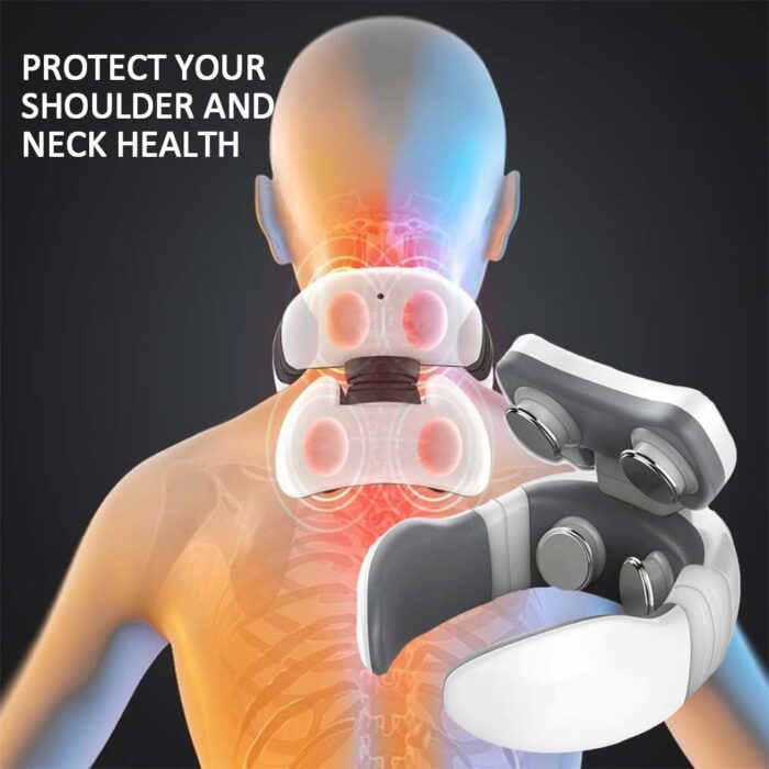 Smart Electric Pulse Back & Neck Massager – 4-Head Pain Relief & Cervical Therapy - Image 3