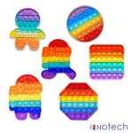 6-Pack Push Pop Fidget Toys – Anti-Anxiety Bubble Pop Stress Relievers, Silicone