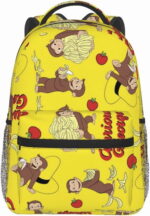 Curious George Anime Backpack – Funny Laptop & Daypack for Men & Women - Image 8