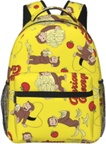 Curious George Anime Backpack – Funny Laptop & Daypack for Men & Women - Image 2