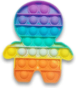 6-Pack Push Pop Fidget Toys – Anti-Anxiety Bubble Pop Stress Relievers, Silicone - Image 10