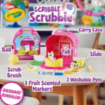 Scribble Scrubbie Pets Backyard Bungalow, School Supplies, Toys, Unisex Child, 8 Pcs - Image 5