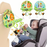 Baby Car Seat Travel Toy – Double-Sided Activity Entertainment for 0-12 Months