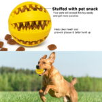 4 Pack Large Dog Treat Ball, Interactive Food Dispensing Puppy Puzzle Toy, Natural Rubber - Image 9