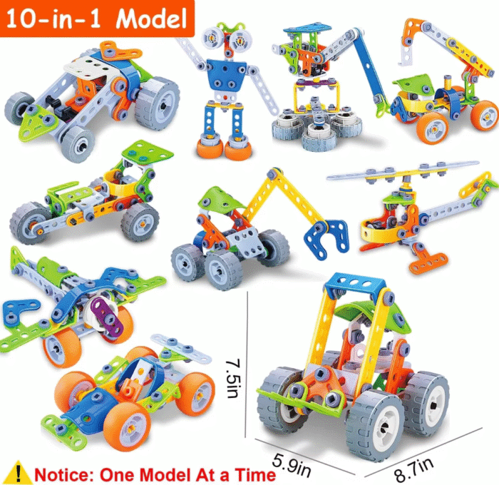 10-in-1 STEM Building Toys – Educational Construction & Creative Games for Kids Ages 4-10 - Image 6