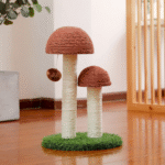 2-Pack Mushroom Cat Scratching Posts – 19" Sisal Scratcher for Kittens & Small Cats - Image 9