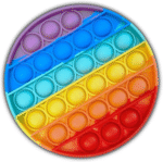 6-Pack Push Pop Fidget Toys – Anti-Anxiety Bubble Pop Stress Relievers, Silicone - Image 4