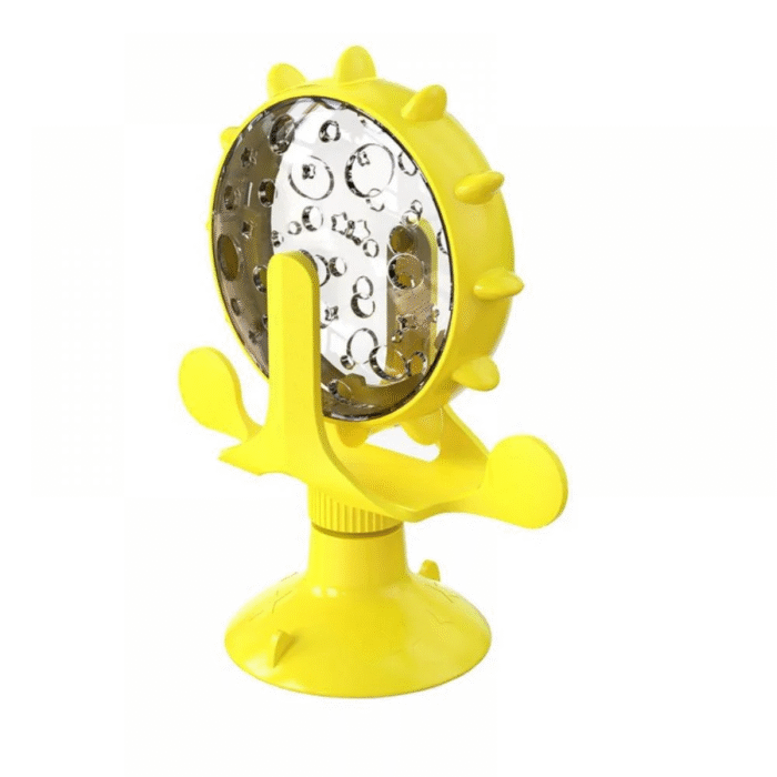 Interactive Cat Food Puzzle Toy – Windmill Turntable Feeder with Suction Cup - Image 8