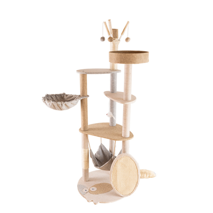 Cat Climbing Frame Large Integrated Shelf Cat Tree - Image 5