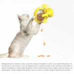 Interactive Cat Food Puzzle Toy – Windmill Turntable Feeder with Suction Cup - Image 5