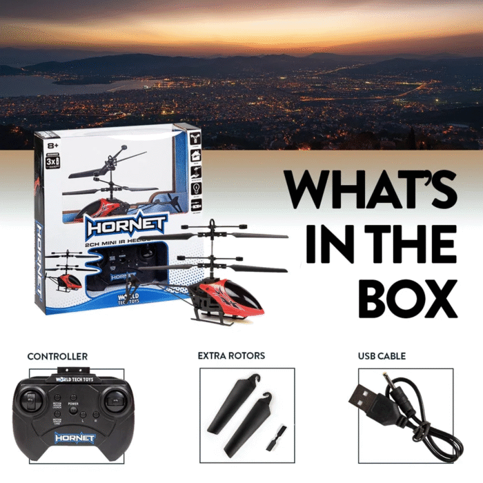 Hornet 2CH Mini IR RTF Electric RC Helicopter (Colors May Vary) - Image 4