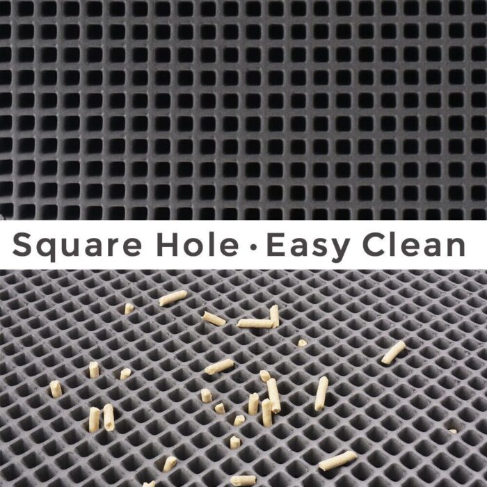 Kitty Cat Litter Mat – Double Layer Honeycomb, Waterproof, Non-Slip, Washable - Image 9
