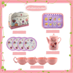 Kids’ Tea Party Set – Cake Stand & Play Food with Carry Case - Image 2