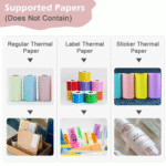 Mini Bluetooth Thermal Printer – Inkless Portable Printer for iOS & Android, Labels & Photos - Image 3