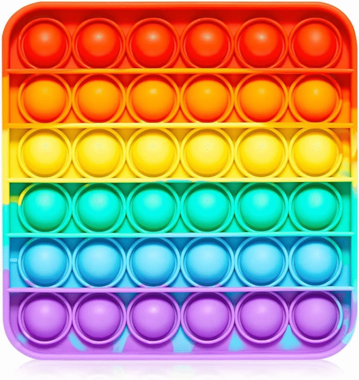 6-Pack Push Pop Fidget Toys – Anti-Anxiety Bubble Pop Stress Relievers, Silicone - Image 11
