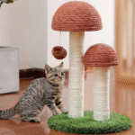 2-Pack Mushroom Cat Scratching Posts – 19" Sisal Scratcher for Kittens & Small Cats