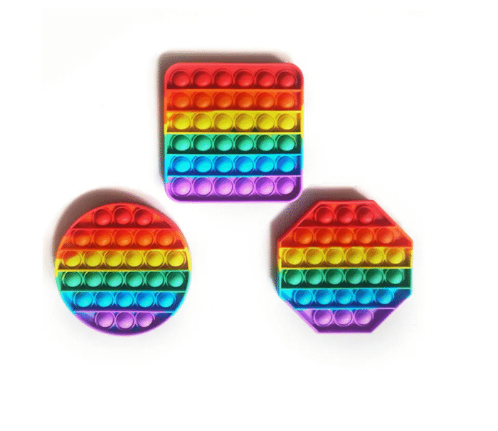 6-Pack Push Pop Fidget Toys – Anti-Anxiety Bubble Pop Stress Relievers, Silicone - Image 8