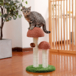 2-Pack Mushroom Cat Scratching Posts – 19" Sisal Scratcher for Kittens & Small Cats - Image 5