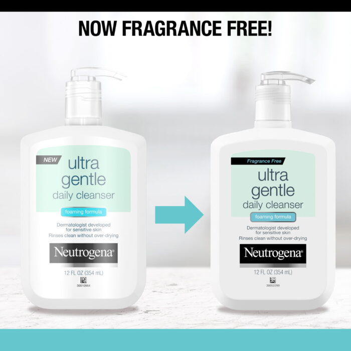 (2 Pack)  Ultra Gentle Daily Foaming Facial Cleanser, 12 Fl. Oz - Image 4