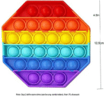 6-Pack Push Pop Fidget Toys – Anti-Anxiety Bubble Pop Stress Relievers, Silicone - Image 12