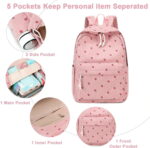 Cute Pink School Backpack – Large Capacity Daypack for Teens & College Students - Image 8