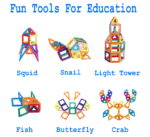 106-Piece Magnetic Tiles Set – STEM 3D Building Toys for Ages 3+ - Image 4