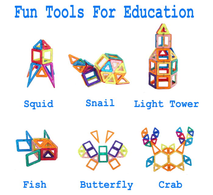 106-Piece Magnetic Tiles Set – STEM 3D Building Toys for Ages 3+ - Image 4