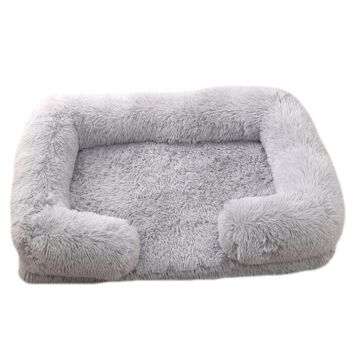 Plush round Pet Bed Dog Bed Winter - Image 8