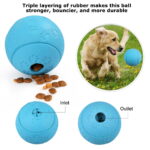 4 Pack Large Dog Treat Ball, Interactive Food Dispensing Puppy Puzzle Toy, Natural Rubber - Image 8