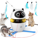Automatic 3 in 1 Interactive Cat Toy with Laser and Feather for Indoor - Image 7