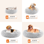 24-Inch Non-Slip round Fluffy Plush Pet Bed - Image 6