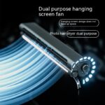 Bladeless Fan Lighting Lamp Laptop Clip Screen Hanging Screen Fan - Image 5