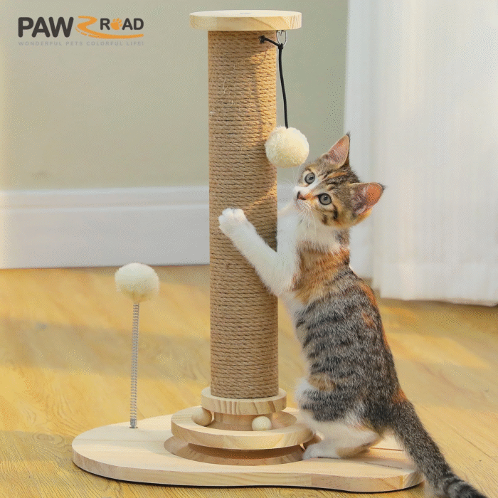 2-Pack Mushroom Cat Scratching Posts – 19" Sisal Scratcher for Kittens & Small Cats - Image 12