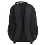 19" Dual Compartment Laptop Backpack – Heavy-Duty with Skateboard Straps, Black - Image 4