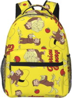 Curious George Anime Backpack – Funny Laptop & Daypack for Men & Women