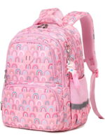 Kawaii Printed School Backpack – Lightweight, Waterproof, Pink Unicorn Design - Image 14