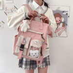 Inadays Kawaii School Backpack – Elementary to Middle School Bookbag for Teens - Image 3