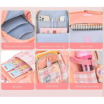 Girls 30L School Backpack – Waterproof Bookbag for Kids & Teens, Pink - Image 6
