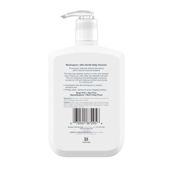 (2 Pack)  Ultra Gentle Daily Foaming Facial Cleanser, 12 Fl. Oz - Image 10