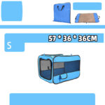 Portable Pet Travel Carrier Bag – Foldable with Safety Zippers - Image 11