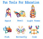106-Piece Magnetic Tiles Set – STEM 3D Building Toys for Ages 3+ - Image 5