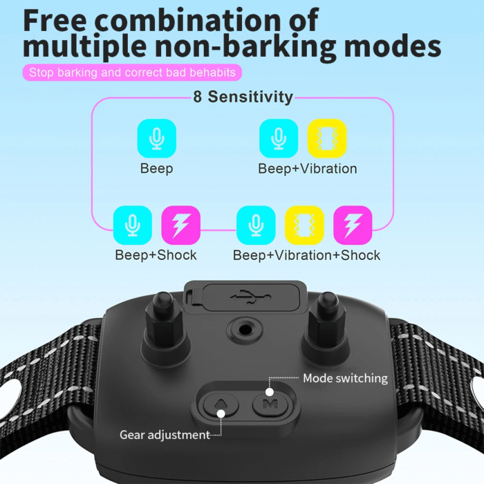 Smart Anti-Bark Dog Collar – Rechargeable, Waterproof, Digital Display - Image 6