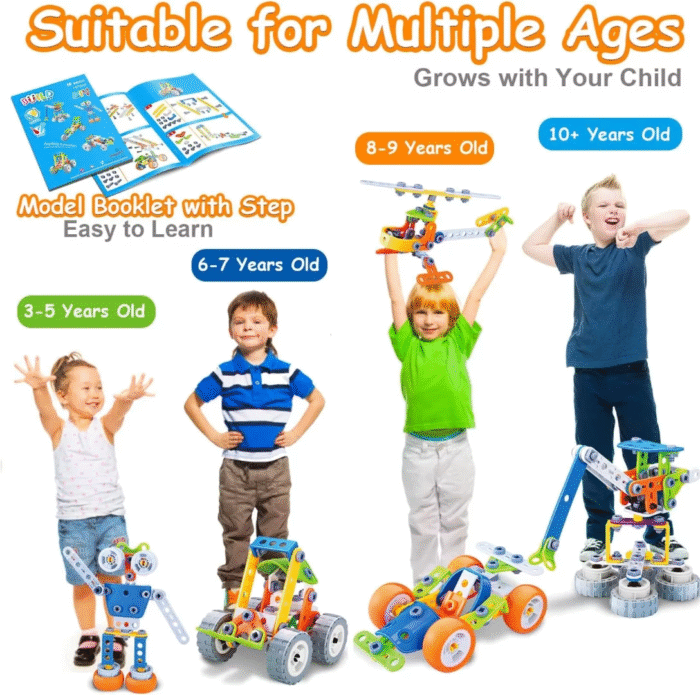 10-in-1 STEM Building Toys – Educational Construction & Creative Games for Kids Ages 4-10 - Image 2